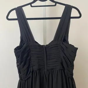 H&M‎ Moody Goth MobWife Corset Ruched Maxi Dress 8 Black Evening Gown Formal thumbnail 8