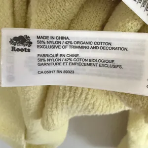 Roots Women's Yellow Organic Cotton Blend Boucle Sweater Shorts Set Size Small‎ thumbnail 5