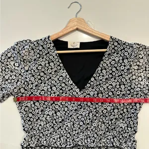 Ember‎ Floral Black and White Maxi Dress XL thumbnail 4
