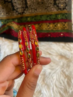 Traditional Red Bangles / Bracelets thumbnail 6