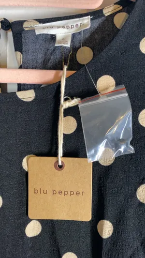 NEW Blu Pepper Babysoll Mini Dress sz L thumbnail 5