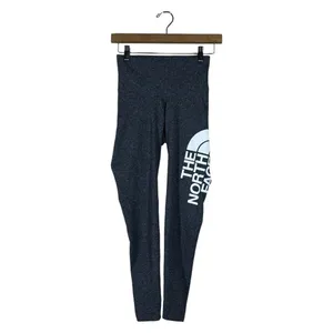 The North Face High Rise Heathered Leggings Dark Gray Logo Athletic Size XS thumbnail 2