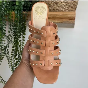 Vince Camuto Charmie Chunky Heel Platform Sandals Tan Size 9 thumbnail 4