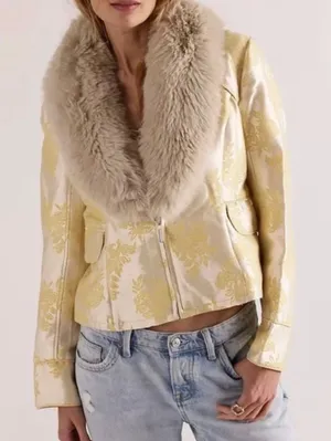 Free People Fur Jacket Faux thumbnail 1