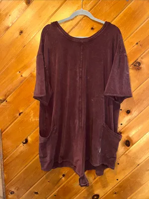 Free people hot shot tee romper in dark espresso thumbnail 3