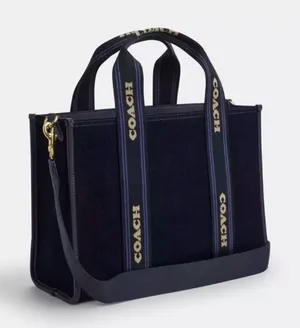 NIB + NWT Coach Smith Tote Bag In Gold/Dark Denim Gold Multi $428 MSRP thumbnail 1