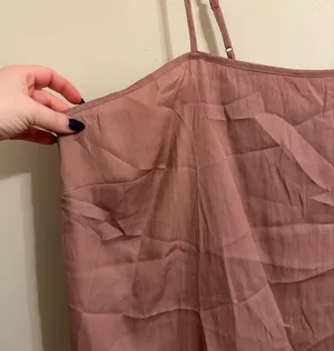 Old Navy Satin Lounge Tank Top in Pink Salt Size 2X NEW WITH TAGS thumbnail 5