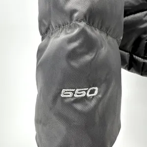 The North Face 550 Aconcagua Jacket Down Puffer Winter Snow Zip Up Pache Gray M thumbnail 3