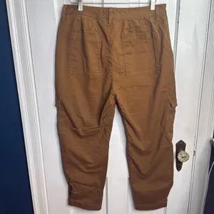 Banana Republic High-Rise Cargo Pant in Camel W1126 Sz 10 thumbnail 6
