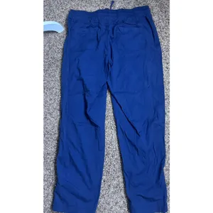 Palm Rio Womens Cargo Pants Navy Blue Drawstring Elastic Waist Utility L Nylon‎ thumbnail 4