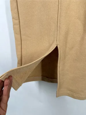Nation LTD Lincoln Slit Pant Sandstorm Size S Wide Leg Cotton Pull On thumbnail 6