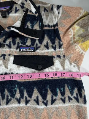 Patagonia Synchilla Snap-T Fleece Pullover‎ Geometric Print Women’s Small thumbnail 4
