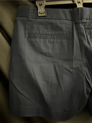 J. Crew Women's Navy Cotton Broken In City Fit Chino Shorts SZ 4 NWT thumbnail 6
