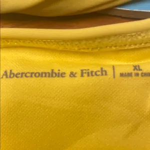 Abercrombie & Fitch Bright Yellow One Shoulder One Piece With Tie thumbnail 2