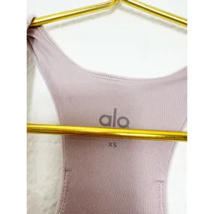 Alo Velour Glimmer Scoop Neck Bra Size XS Lightweight thumbnail 5