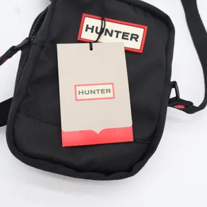 Hunter Original Nylon Crossbody Bag Black Water Resistant Festival Travel Bag thumbnail 6