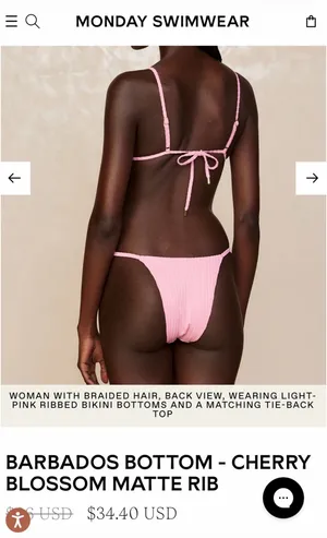 Monday Swimwear Barbados Bottom Cherry Blossom thumbnail 2