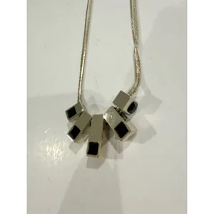 $40 White House Black Market Reversible Necklace mix metal cute gift thumbnail 3