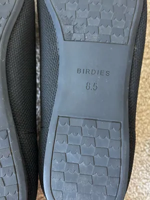 Birdies Blackbird Black Tan Slide On Flats Knit Comfort Preppy Pointed Toe thumbnail 6