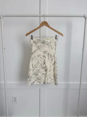 Peppermayo x Rikki Day Pranzo Linen Strapless Mini Dress thumbnail 5