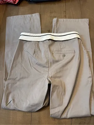Wild Fable Size 2 Gray Pants with White Stripe Waistband thumbnail 3