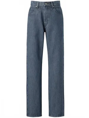 Uniqlo U High Rise Regular Jeans NWT Blue 23inch thumbnail 3