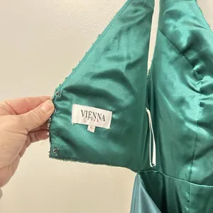 VIENNA Prom Homecoming‎ Pageant Dress Emerald Green Size 6 Mermaid Embellished thumbnail 10