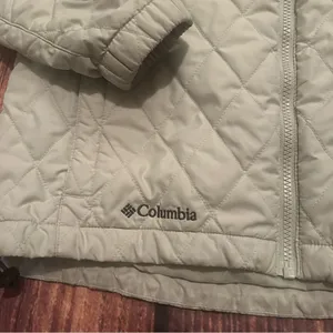 Women’s Columbia Interchange Quilted Tan Brown Jacket Medium thumbnail 2