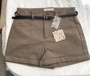 Active USA Kayla Dress Shorts with Belt thumbnail 1