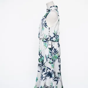 Adrianna Papell Floral Halter Midi‎ Dress thumbnail 7