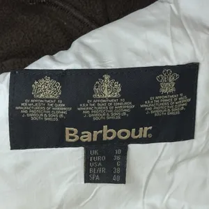Barbour Cavalry Polarquilt Jacket Womens 6 Beige Quilted Full Zip Riding Coat‎ thumbnail 10