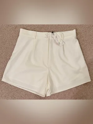 NWT Strut &‎ Bolt Ivory High Rise Tailored Dress Shorts Large thumbnail 2