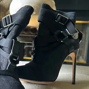 DSQUARED2 Parachute Mobile Ankle Boots Size 38 Black thumbnail 1
