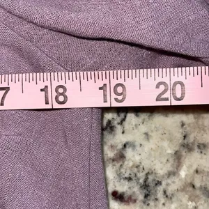 Wasabi+Mint Rayon Linen Puff Sleeve Cut Out Mini Swing Dress‎ Purple NWT Small thumbnail 6