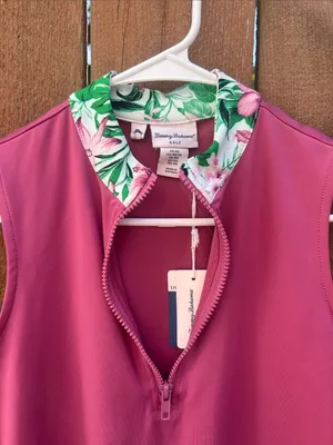 Tommy Bahama Pink Floral Collar Golf Dress Size XS NWT thumbnail 7