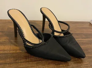 Antonio Melani Black Pointed Toe Heels size 8.5 thumbnail 1