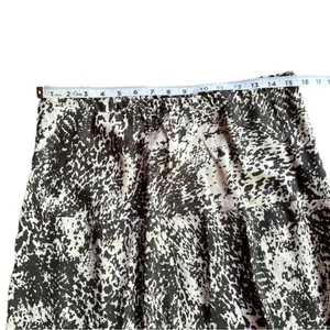 CAbi Tiered Convertible Midi Dress Maxi Skirt Black White Peasant Boho Medium thumbnail 4