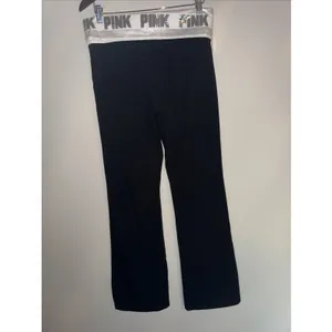 NWT 2016 Victoria's Secret PINK‎ Bling Foldover Flare Leggings Yoga Pants SZ L thumbnail 5