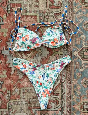 Floral Bikini Set Shein thumbnail 1