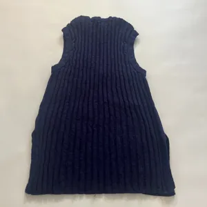 Small FP Free People Beach Veda Navy Ribbed V-Neck Sweater Vest Tank Top thumbnail 8