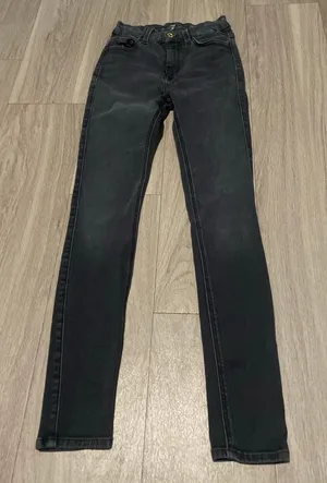 7 For All Mankind Charcoal Skinny Jeans thumbnail 1