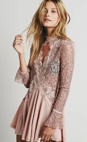 Free People Tell Tale Lace Tunic thumbnail 1