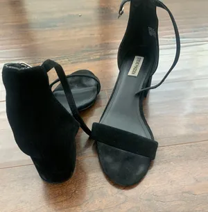 Suede Black Heels thumbnail 2