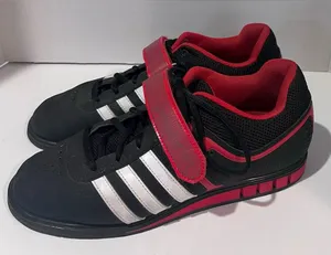 Adidas Powerlift 2.0 Black, Red, White Weightlifting Trainer Shoes‎ Men's Size 9 thumbnail 1