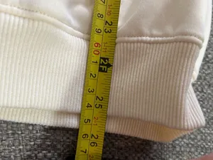 “Pilates Girl” Cream Hoodie Sweatshirt - Comfortable Women's Top | Size Large thumbnail 9