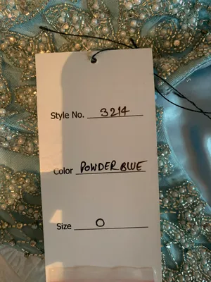 Baby Blue / Silver Sparkle Prom Dress thumbnail 3