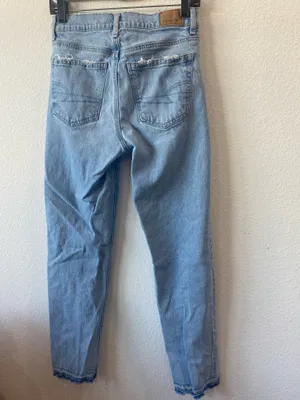 American Eagle Super High Rise Straight Jeans thumbnail 5