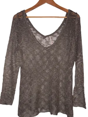 POL Lightweight Open Knit Sweater Medium thumbnail 1