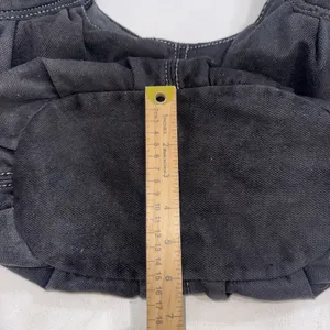 Vintage 2000s Y2K American Eagle Black Gray Canvas Boho Hobo Shoulder Bag Purse thumbnail 8