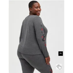 Torrid Dream Fleece Long Sleeve Scoop Neck lounge Sweater size 2X thumbnail 2